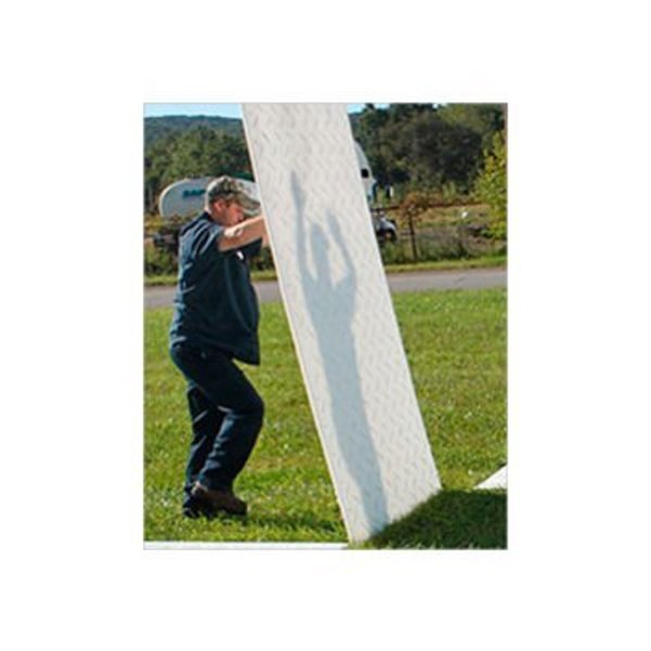 Justrite CheckersÂ AlturnaMATSÂ HDPE Ground Protection Mat, 3' x 8', Clear, Smooth 1-Side,  CM38S1